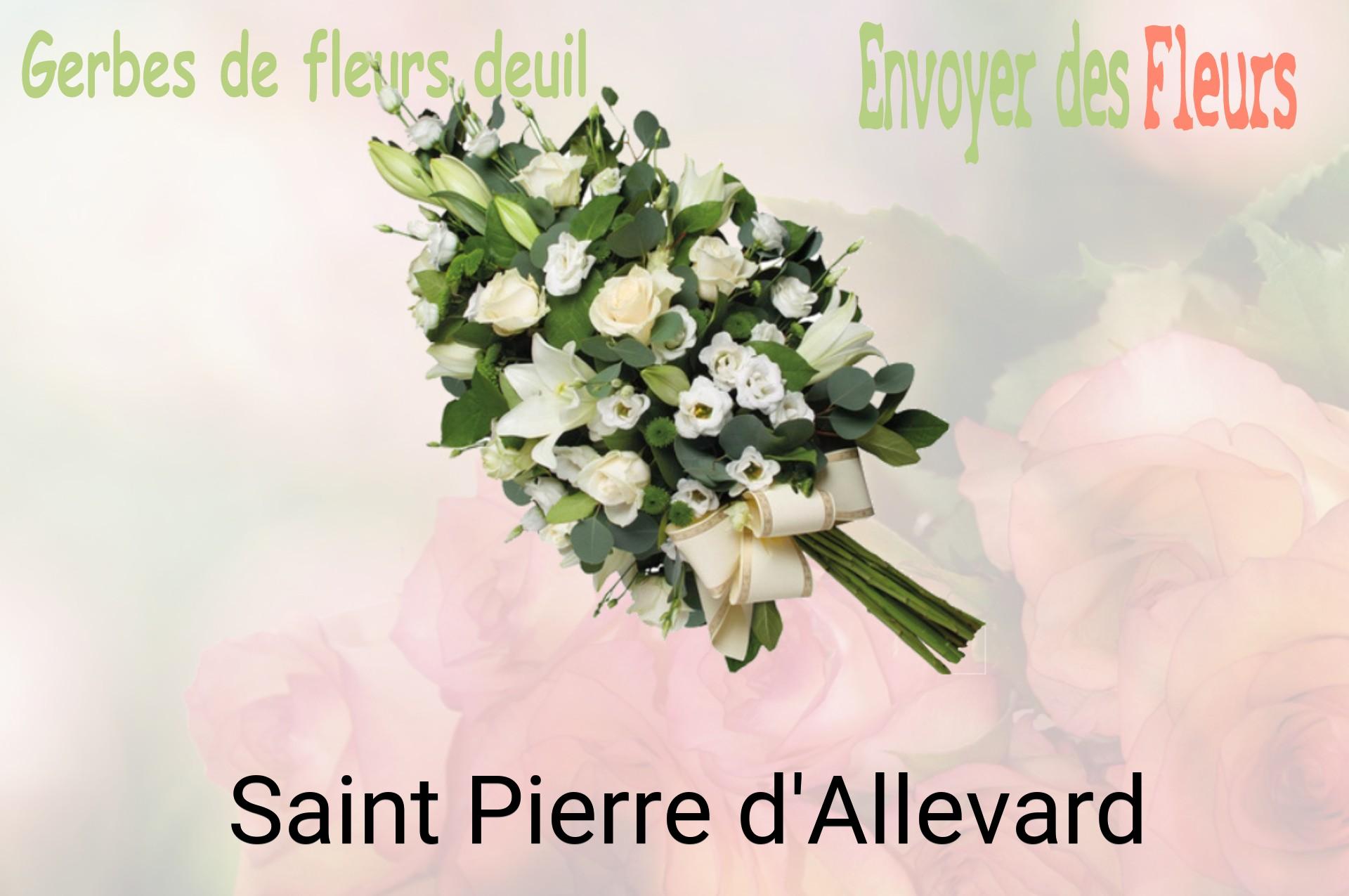 Gerbe de fleurs de deuil livrée à Saint-Pierre-d'Allevard